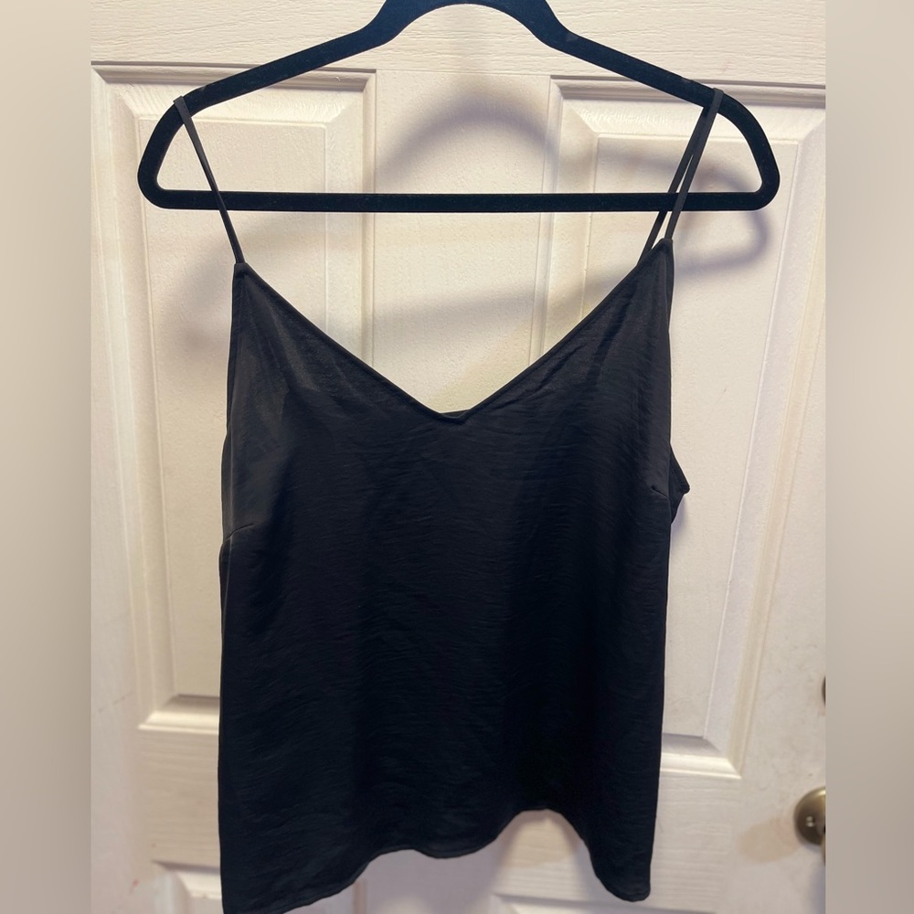 It’s A New Day Black silk tank
